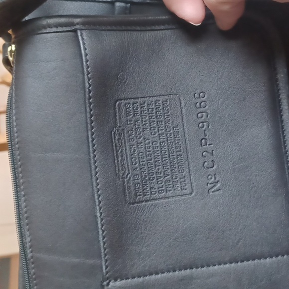 Coach Vintage Legacy Zip Black Handbag Shoulder Crossbody Purse Tote C2P-9966 - Picture 8 of 8